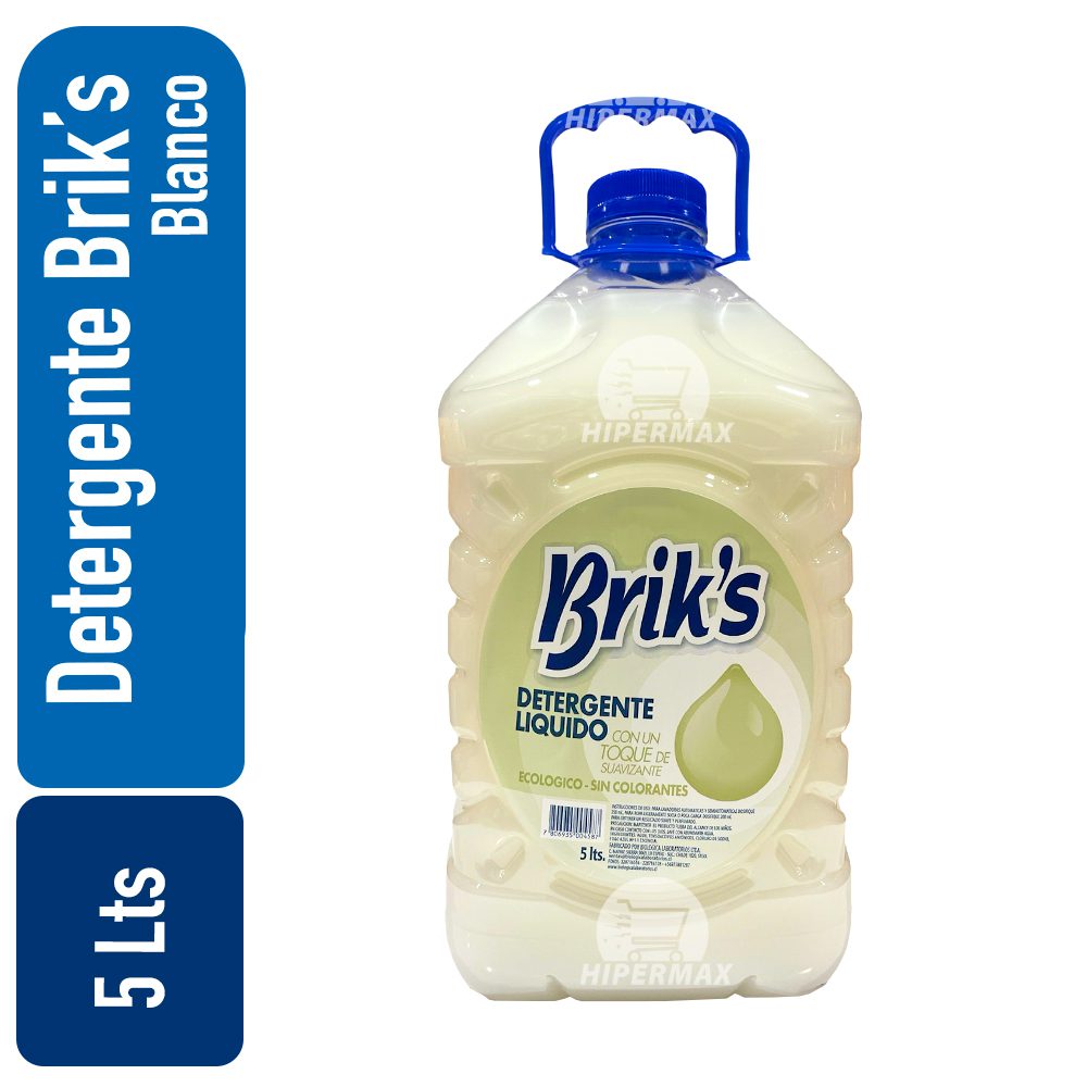 BRIKS DETERGENTE 5 LTS BLANCO
