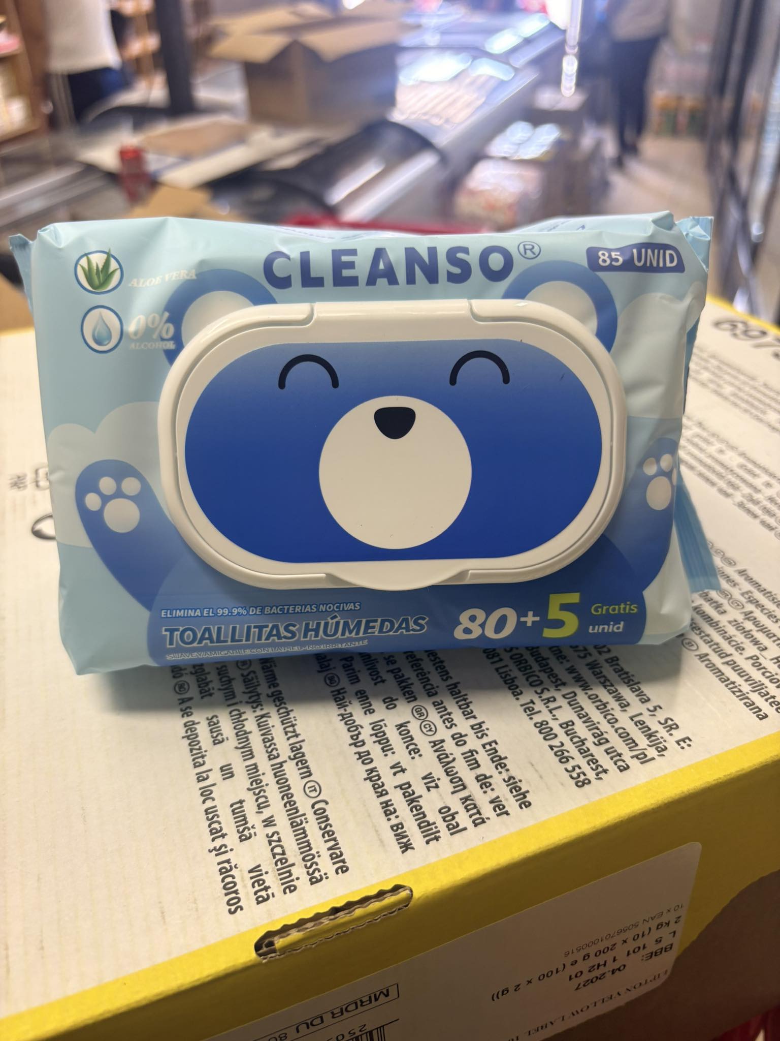 CLEANSO TOALLITAS HUMEDAS 80+5