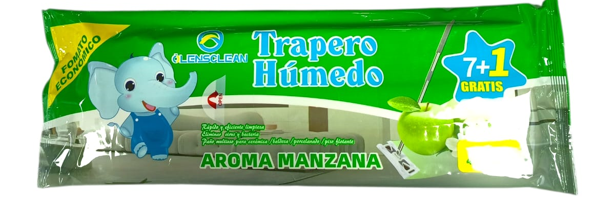 OLENS CLEAN TRAPERO HUMEDO AROMA MANZANA
