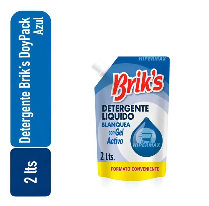 BRIKS DETERGENTE 2 LTS AZUL