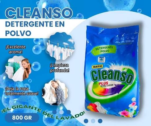 CLEANSO DETERGENTE EN POLVO AZUL