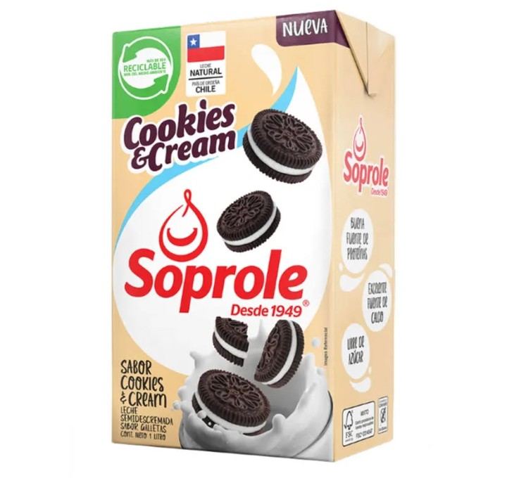LECHE SOPRE COOKIES AND CREAM