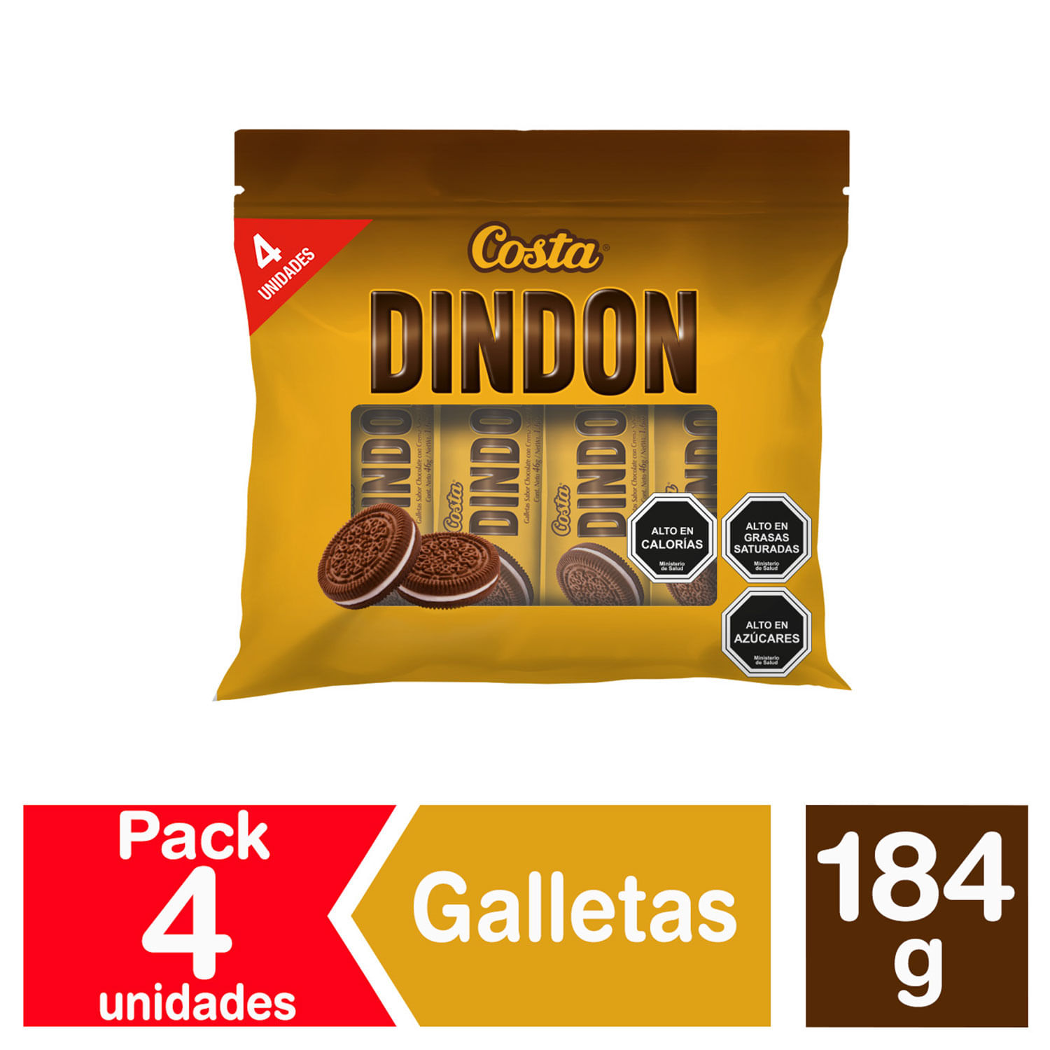 PACK GALLETA DIN DON X4