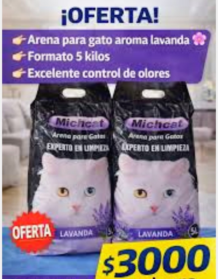ARENA DE GATO MICHCAT 5 KILOS